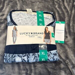 NWT Lucky brand 4 piece pajama set XL women’s